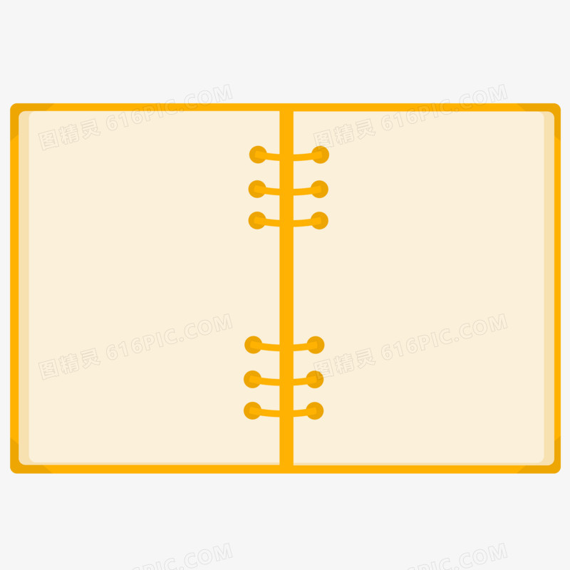 黄色书本样式的框元素