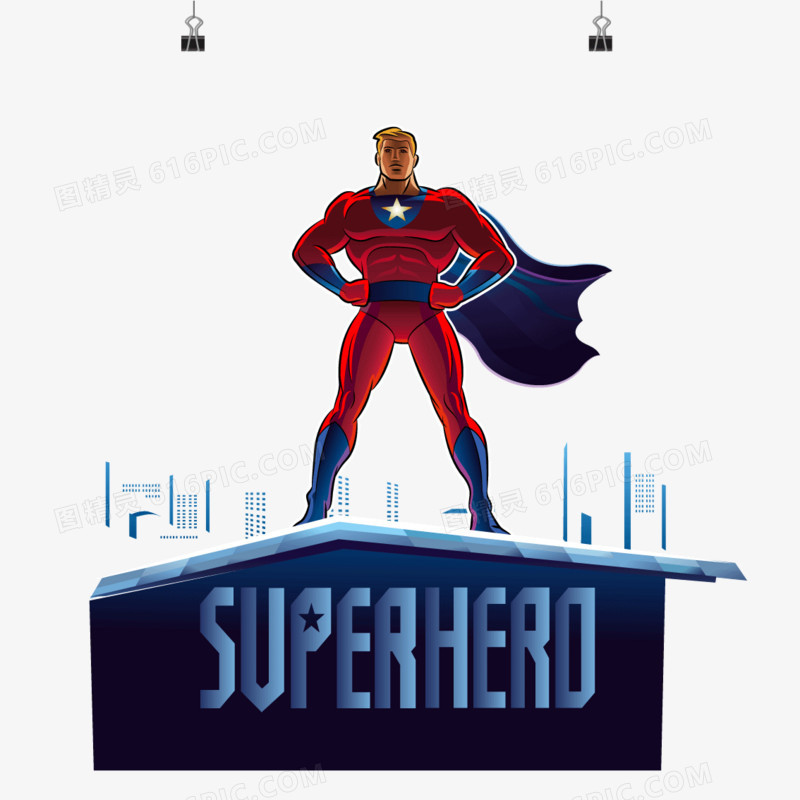 superhero  超人 矢量图 装饰图案