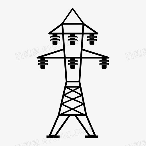 高压电线塔图标