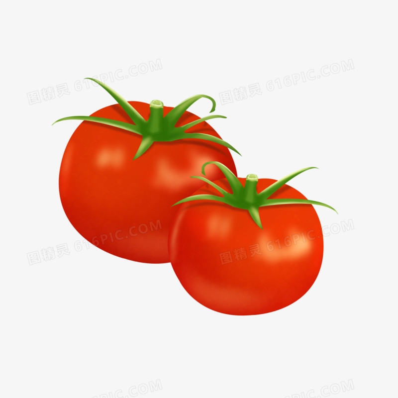卡通手绘番茄免抠元素