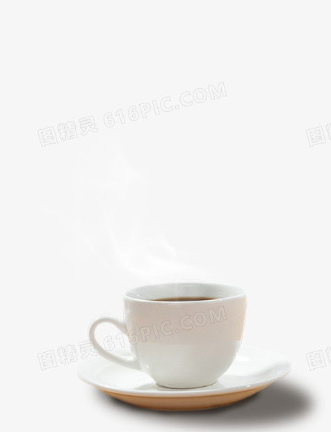 白色咖啡杯海报背景