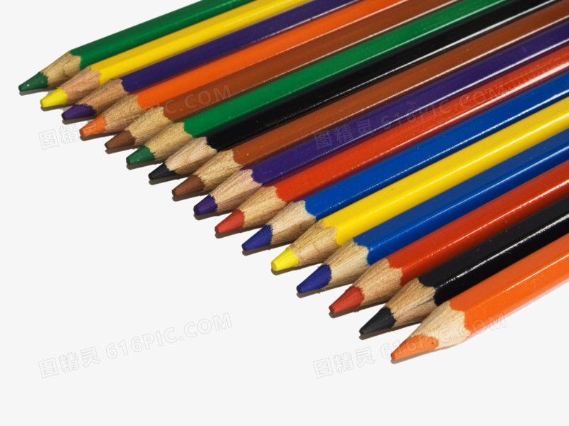 排列的铅笔