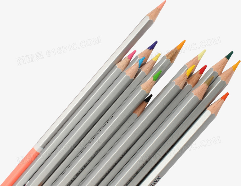 手绘彩色铅笔造型