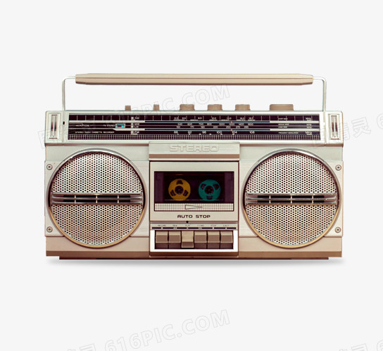 白色复古收音机