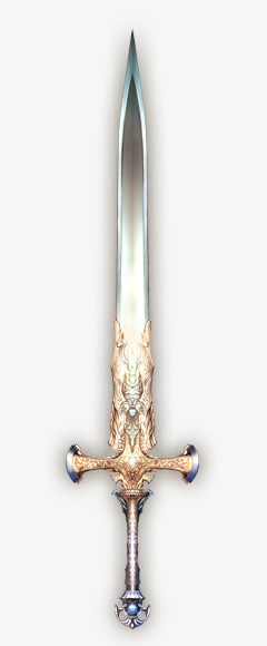 白色金属古代刀剑造型