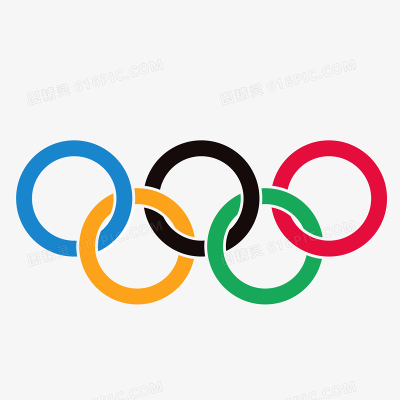 奥运五环矢量图标元素