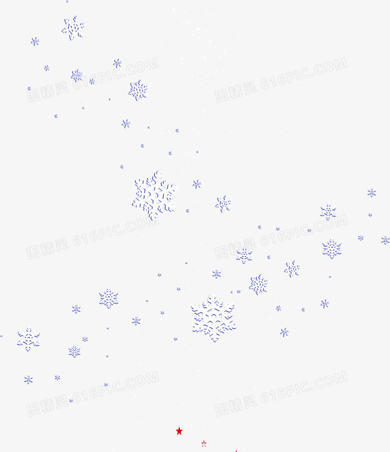 白色唯美纯洁雪花