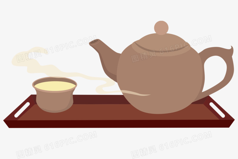 手绘茶壶免抠元素