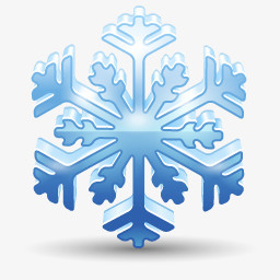 蓝色雪花