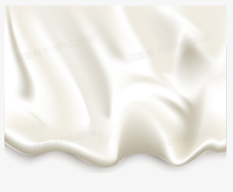 手绘立体丝滑牛奶图案