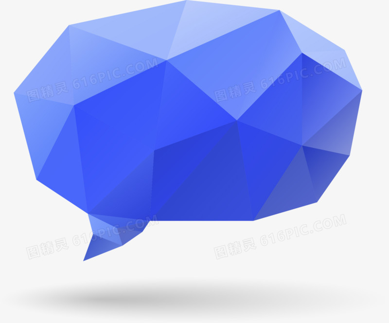蓝色几何立体块对话框