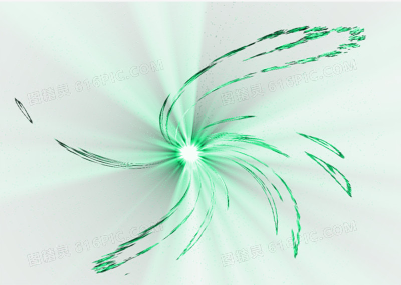 绿色螺旋光效