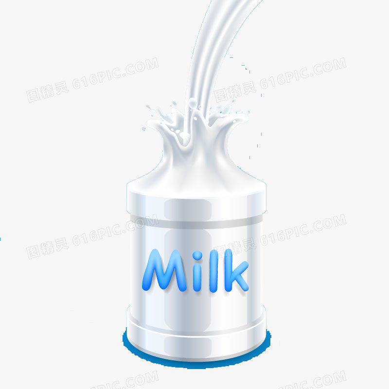 液态桶状牛奶背景矢量素材