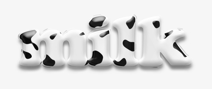 牛奶艺术字