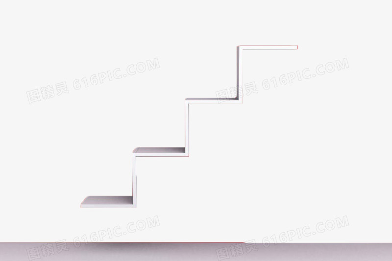 白色阶梯置物架
