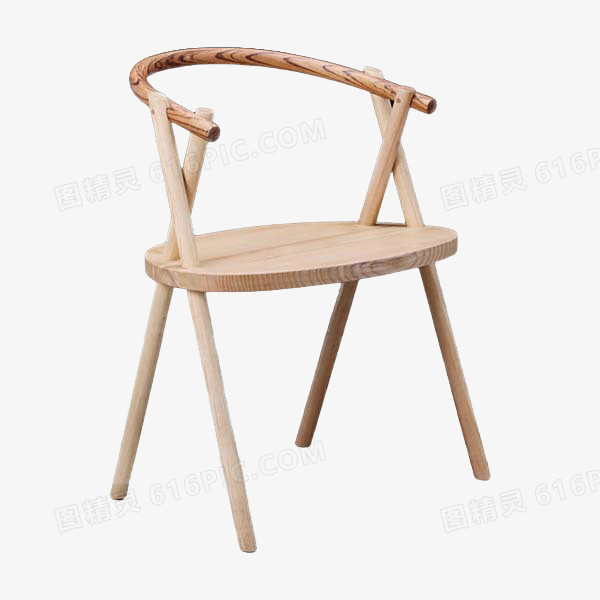 免抠素材木质椅子