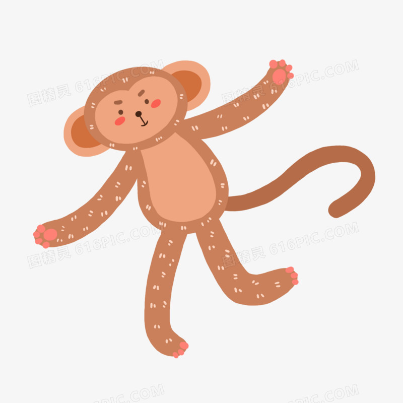 卡通可爱猴子免抠元素