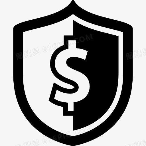 安全标志钱盾图标
