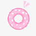 粉色圆点可爱甜甜圈