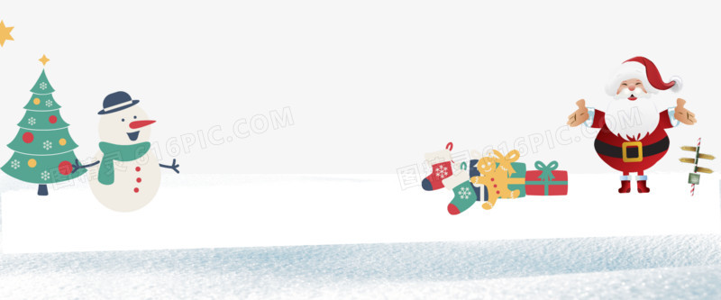 雪地上的圣诞老人