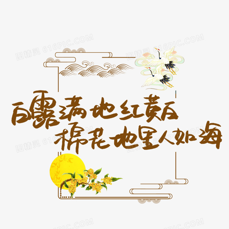 白露满地红黄白棉花地里人如海