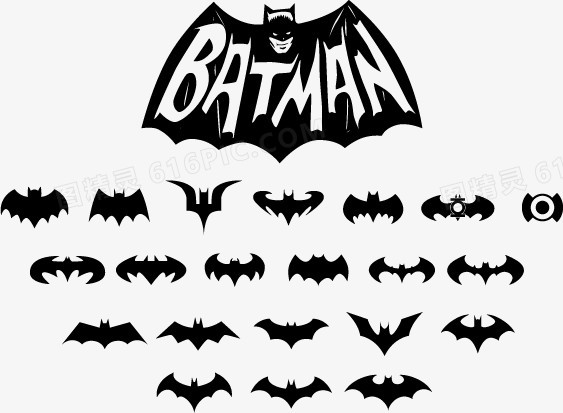 21个蝙蝠侠BATMAN标志