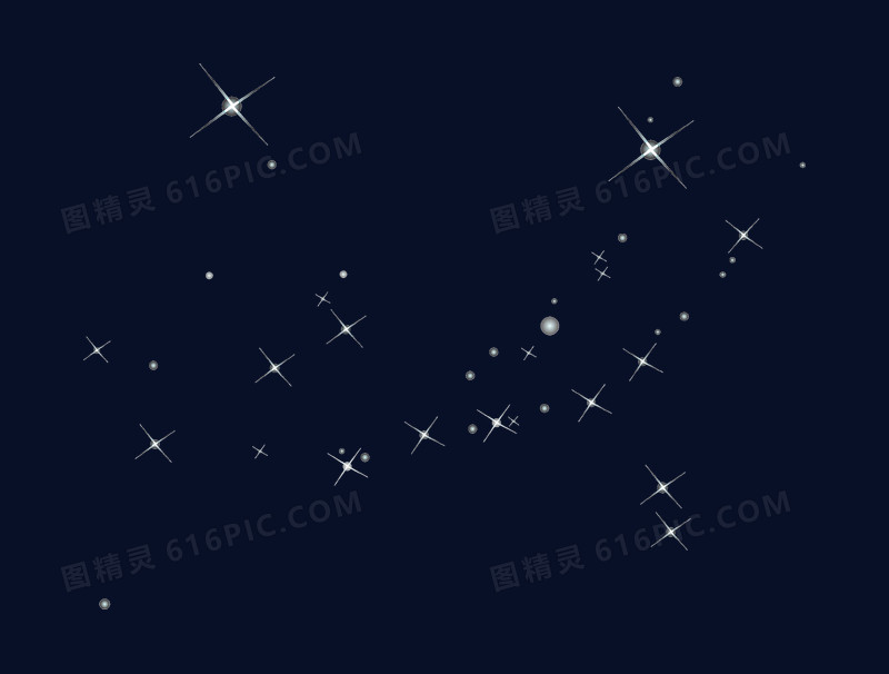 夜空璀璨星星星光闪烁