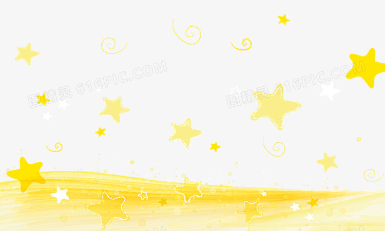 海报黄色星星背景
