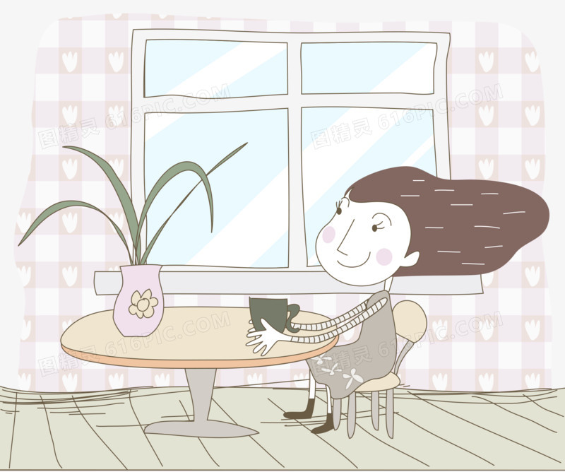 女孩插画