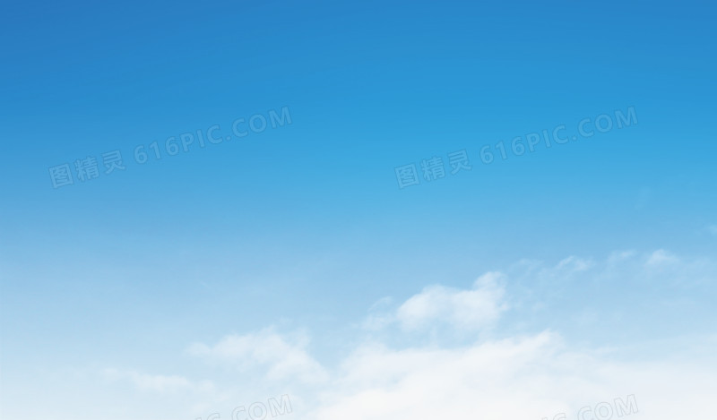 蓝天白云装饰图片