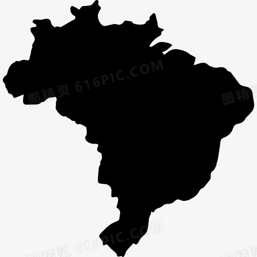 巴西地图图标