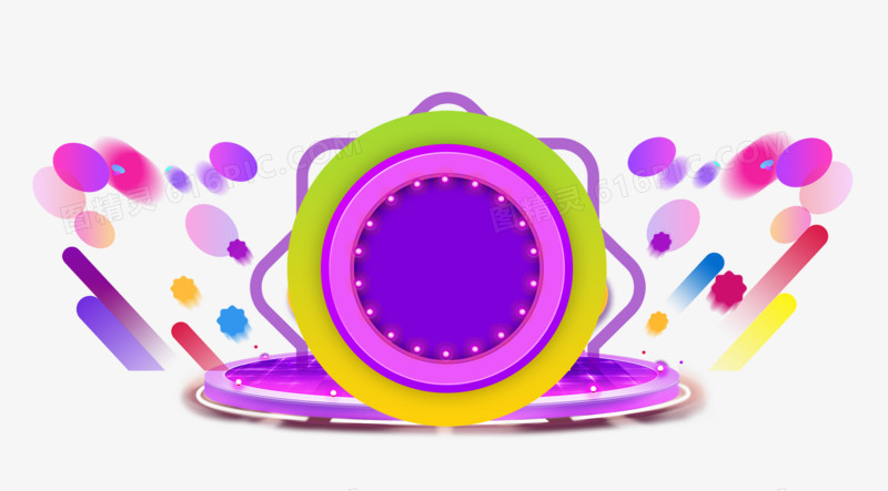 紫色圆盘圆点