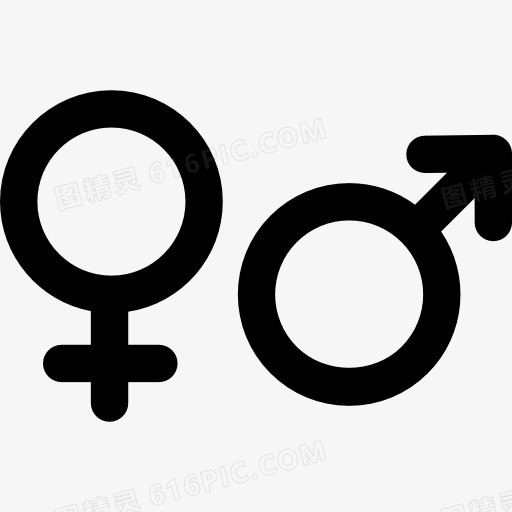 男性和女性的标志图标