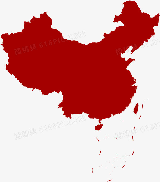 卡通中国地图