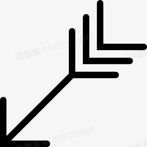 对角印度箭头图标