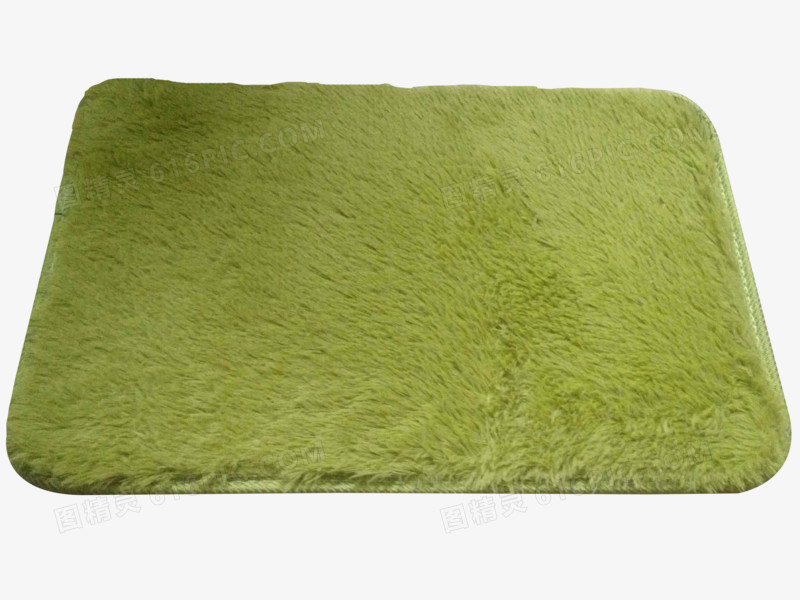 免扣绿色毛绒地毯居家式素材