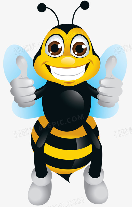 竖拇指的蜜蜂