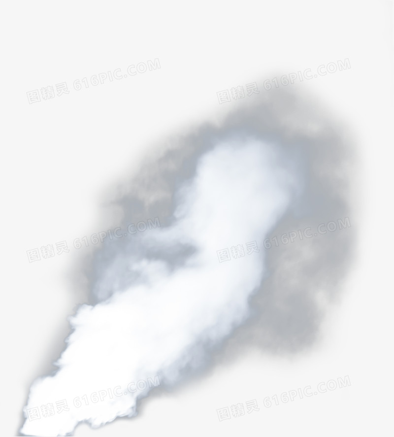 漂浮灰色装饰烟雾