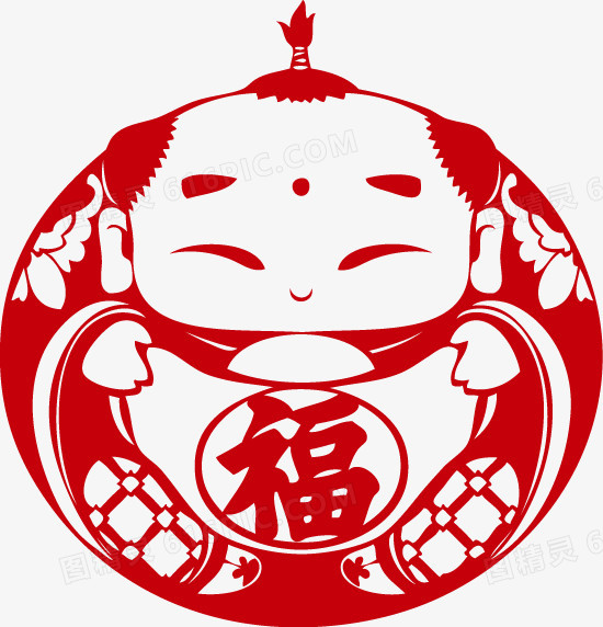 中国风剪纸
