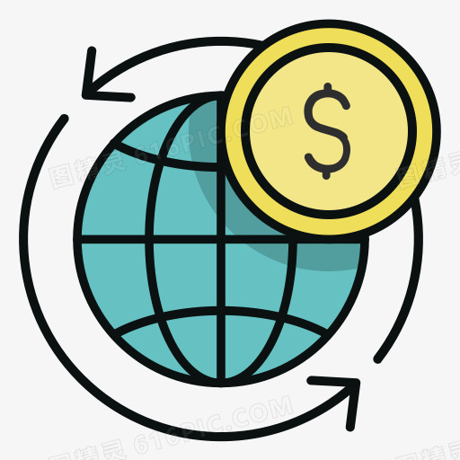 硬币商务数字电子商务电子钱世界财务