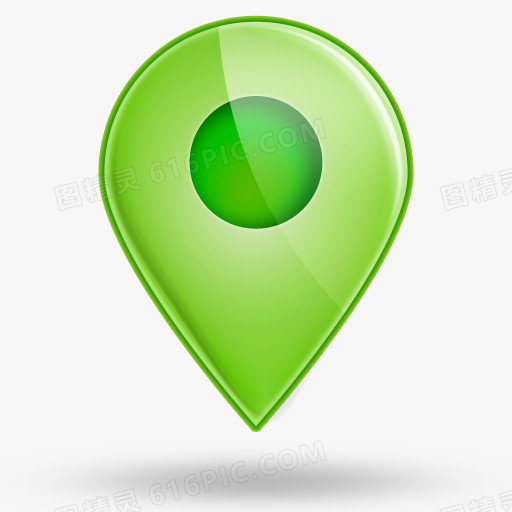 绿色的地图标记图标