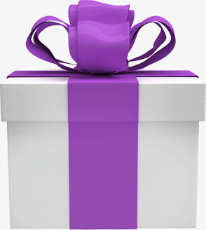 手绘紫色甜蜜礼盒
