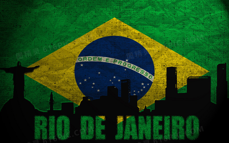 巴西国旗图案