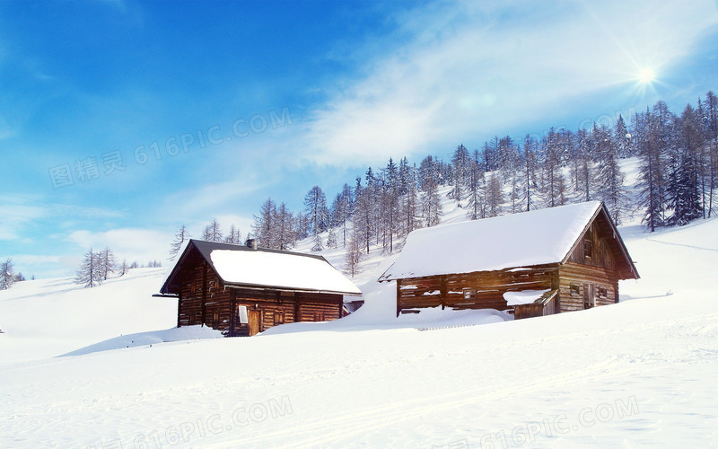 环境渲染效果天空雪山