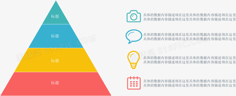 金字塔形关键点强调图