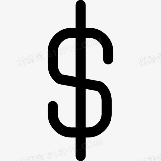 美元的货币符号图标