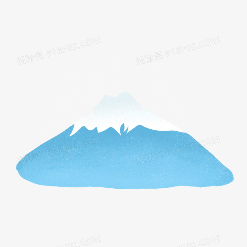 手绘富士山免抠元素