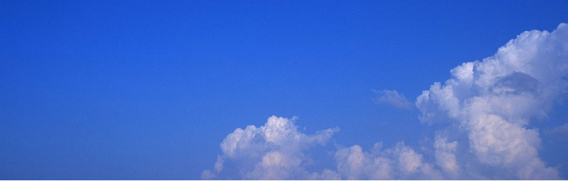 蓝色天空白云素材清新自然