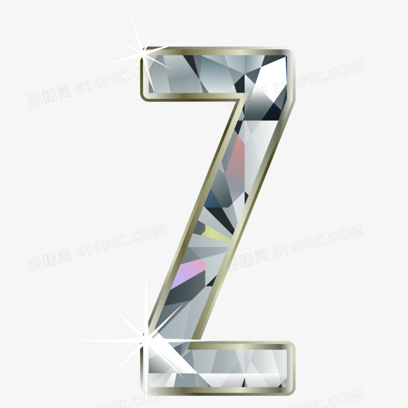钻石英文字母Z