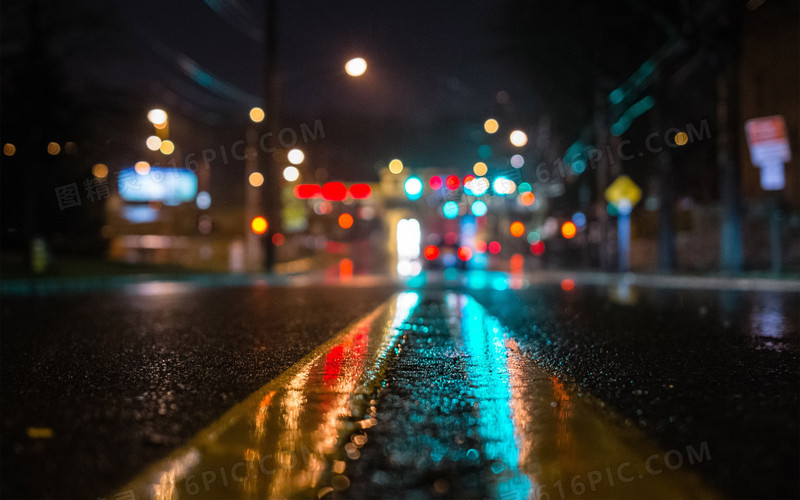 足够的城市街道黑夜海报背景